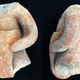 Ceramic ballplayer figures found at the Etlatongo site in Mexico.